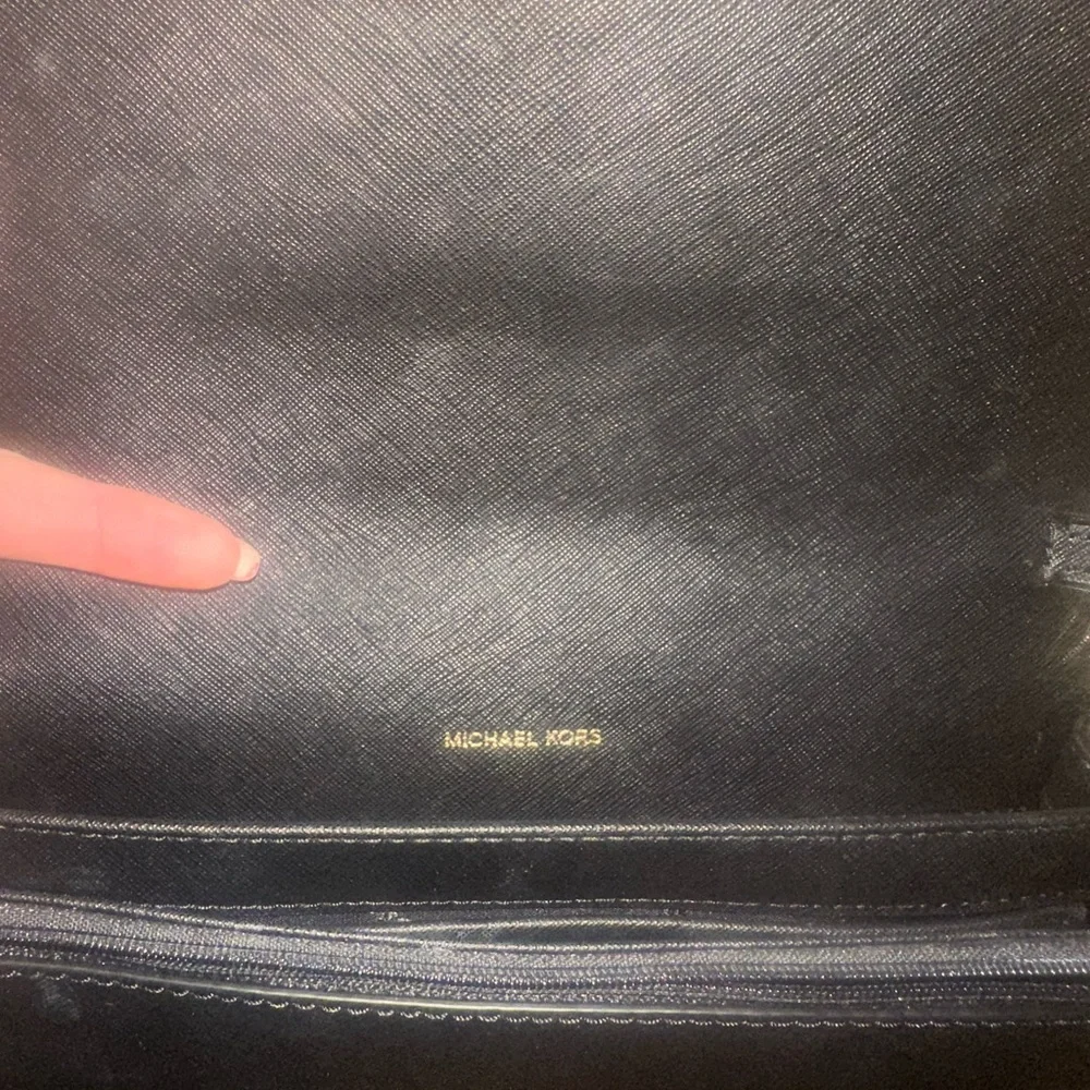 Two Michael Kors bags! One belt bag one crossbody. Black and tan - Picture 8 of 9